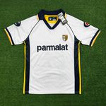 (ATENÇÃO NA FONTE) Camisa Parma Home I 03/04 – Branca – Adriano #9 – Retrô Torcedor Masculina