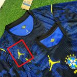(JORDAN MENOR) Camisa Brasil Away II 26/27 - Azul e Preta - Jogador Masculina