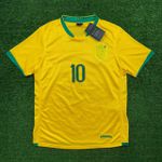 Camisa Retrô Brasil Home I 2006 - Amarela -Ronaldinho #10 - Masculina