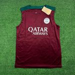 Regata Psg 2024/25 - Vinho/ Detalhe Verde