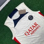 Regata Psg 23/24 - Masculino Bege/azul (ESCUDO OFF WHITE)