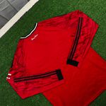 Camisa Manga Longa Manchester United Home I 25/26 - Vermelha - Adidas - Torcedor Masculina