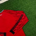 Camisa Manga Longa Manchester United Home I 25/26 - Vermelha - Adidas - Torcedor Masculina