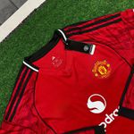 Camisa Manga Longa Manchester United Home I 25/26 - Vermelha - Adidas - Torcedor Masculina