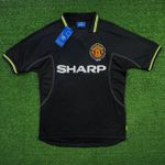 Camisa Retrô Manchester United Third III 98/99 - Preta - Masculina