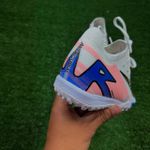 Chuteira Society Nike Air Zoom Mercurial Vapor 10 Elite (tf) – Branco/dourado/azul/rosa 