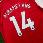 Camisa Retrô Arsenal Home I 2020 - Aubame yang #14 - Vermelha/Branca - Torcedor Masculina 