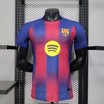 Camisa Barcelona Home I 25/26 - Azul/Vermelha - Jogador Masculina