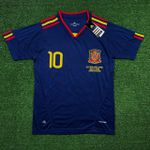 Camisa Retrô Espanha Away II 2010 - Fàbregas #10 Azul - Torcedor Masculina 