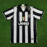 Camisa Retrô Juventus Home I 14/15 - Listrada Preta/Branca - Pogba #6 - Torcedor Masculina 