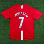 Camisa Retrô Manchester United Home I 07/08 - Ronaldo #7 - Vermelha - Masculina 