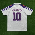 Camisa Retrô Fiorentina II Away 98/99 - Rui Costa #10 - Branca - Torcedor Masculina