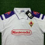 Camisa Retrô Fiorentina II Away 98/99 - Rui Costa #10 - Branca - Torcedor Masculina