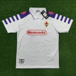 Camisa Retrô Fiorentina II Away 98/99 - Rui Costa #10 - Branca - Torcedor Masculina