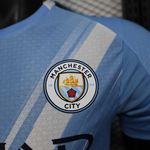 Camisa Manchester City Home I 25/26 - Azul - Jogador Masculina