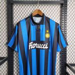 Camisa Retrô Inter de Milão Home I 92/93 - Azul/Preta - Masculina 