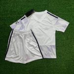Conjunto Infantil Manchester United Away II 25/26 - Branca 