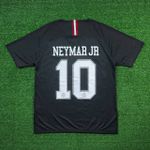 Camisa Retrô PSG Champions League 18/19 - Neymar Jr. #10 - Jordan - Preta - Masculina