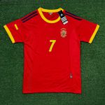 Camisa Retrô Espanha Home I 02/03 - Vermelha - Masculina Raul #7