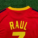 Camisa Retrô Espanha Home I 02/03 - Vermelha - Masculina Raul #7