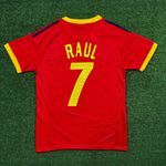 Camisa Retrô Espanha Home I 02/03 - Vermelha - Masculina Raul #7