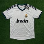 Camisa Retrô Real Madrid Home I 12/13 - Ronaldo #7 - Branca - Torcedor Masculina