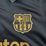 Camisa Retrô Barcelona Away II 20/21 - Suárez #9 - Preta - Torcedor Masculina Luis Suárez #9