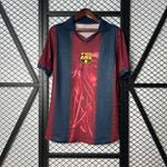 Camisa Barcelona Travis Scott Skeleton - Retrô Versão Jogador – 2000/2001 – Azul Grená