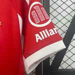 Camisa Bayern de Munique Home I 25/26 - Vermelha/Branca - Torcedor Masculina