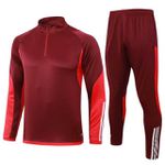 Conjunto Treino Agasalho Meio Zíper Internacional 25/26 – Vinho – Masculino