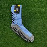 Meia Antiderrapante Esportiva KLV - Azul Claro