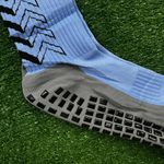 Meia Antiderrapante Esportiva KLV - Azul Claro