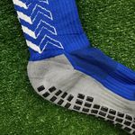 Meia Antiderrapante Esportiva Klv - Azul Escuro