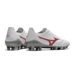 Chuteira Campo Mizuno Morelia Neo (FG) - Branco e Cinza
