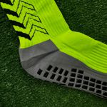 Meia Antiderrapante Esportiva KLV - Verde Vibrante