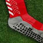 Meia Antiderrapante Esportiva Klv - Vermelho