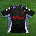 Camisa Manchester United 24/25 Preto/Vermelho/Cinza