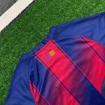 Camisa Barcelona Home I 25/26 - Azul e Grená - Torcedor Masculina Manga Longa