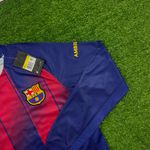 Camisa Barcelona Home I 25/26 - Azul e Grená - Torcedor Masculina Manga Longa