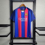 Camisa Barcelona Home I 16/17 – Azul e Grená – Retrô Masculina