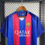 Camisa Barcelona Home I 16/17 – Azul e Grená – Retrô Masculina