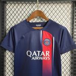 Conjunto infantil Paris Saint-Germain I 23/24 Azul e Vermelha