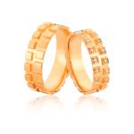 Aliança de Noivado e Casamento em ouro 18k