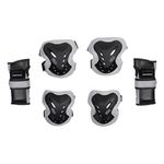Kit Completo De Proteção Para Patins Profissional Fila Cinza