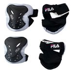 Kit Completo De Proteção Para Patins Profissional Fila Cinza