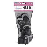 Kit Completo De Proteção Para Patins Profissional Fila Cinza