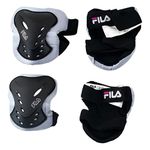 Kit Completo De Proteção Para Patins Profissional Fila Cinza