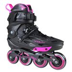 Patins Volt + 2.0 Rosa Inline Freestyle Traxart 80mm Abec-9