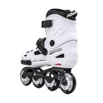 Patins New Skull II Branco Inline HD Freestyle 80mm Abec 9