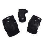 Kit de Proteção Traxart Preto DR029 Para Skate E Patins